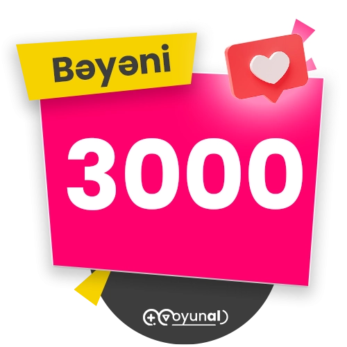 3000 TikTok Bəyənisi