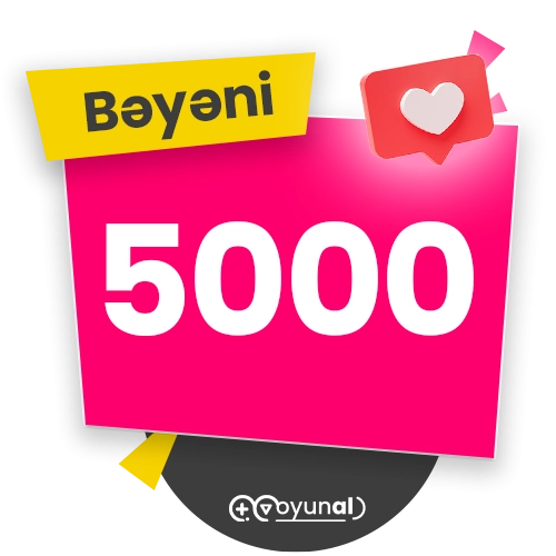 5000 TikTok Bəyənisi