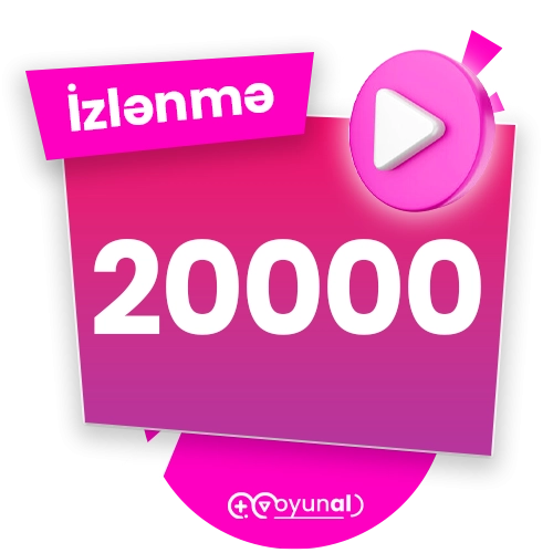 İnstagram 20000 izlənmə