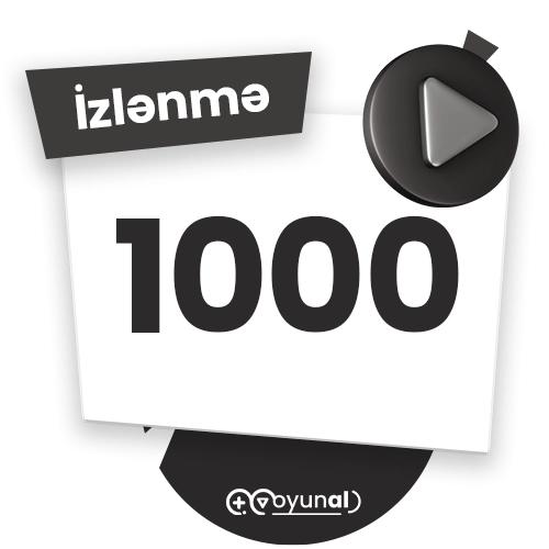TikTok 1000 izlənmə